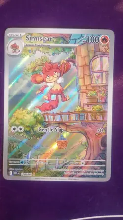 Simisear 100/086 Illustration Rare - Pokemon SV: White Flare English NM - Image 1