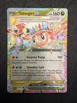 Pokemon TCG Tatsugiri EX 142/191 Double Rare Surging Sparks - Image 1