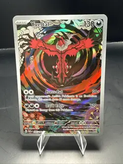 Pokemon Yveltal 205/182 Full Art Holo Illustration Rare SV04: Paradox Rift - Image 1
