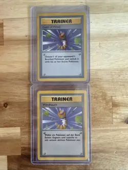 2 Gust of Wind, Base Set 93/102 ~ Pokemon TCG English German - Image 1