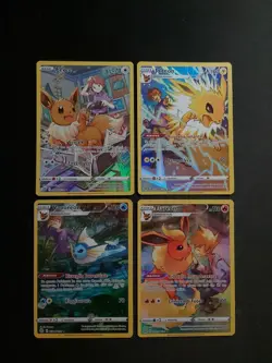 Lotto Pokemon Eevee Jolteon Flareon Vaporeon TG01 TG02 TG04 TG11 Trainer Gallery - Image 1
