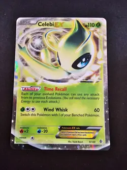 Celebi EX 9/149 Boundaries Crossed Black & White Pokemon TCG - Image 1