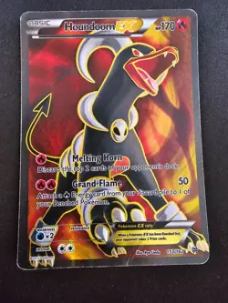 Houndoom EX 153/162 Full Art Rare BREAKthrough XY Pokemon TCG - Image 1