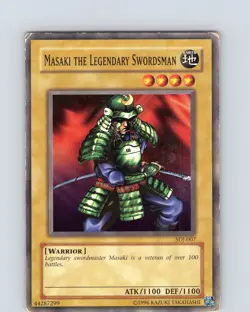 Yu-Gi-Oh TCG Masaki The Legendary Swordsman SDJ-007 Unlimited Common HP-MP - Image 1