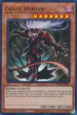 Chaos Hunter RA02-EN007 Prismatic Ultimate Rare 1st NM Yugioh DNA GAMES - Image 1