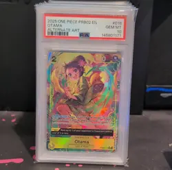 Namco Otama Alternate Art Foil PRB02-016 Booster Vol. 2 English 2025 PSA 10 - Image 1
