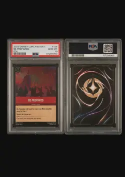 Disney Lorcana Be Prepared The First Chapter Cold Foil PSA 10 128/204 EN - Image 1