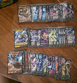 74x English Pokemon TCG V RR card lot crown zenith fusion strike evolving skies - Image 1