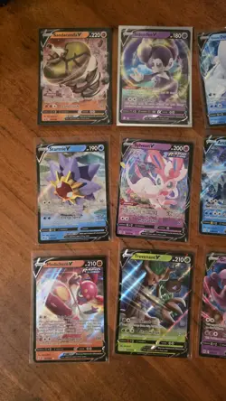 74x English Pokemon TCG V RR card lot crown zenith fusion strike evolving skies - Image 2