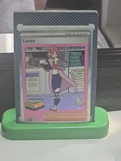 Pokemon TCG Trainer Lacey Prismatic Evolutions Holo Card 175/131 - Image 1