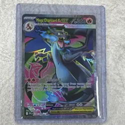 Mega Charizard X EX Pokemon TCG Card Flame Stage 2 Full Art Holo 360 HP 109/094 - Image 1