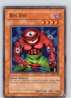 Yu-Gi-Oh TCG Big Eye SDJ-018 Unlimited Regular Common Card Played MP - Image 1