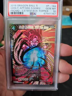 2019 DRAGON BALL SUPER CARD GAME SERIES 8 MALICIOUS MACHINATIONS P-164 GODLY... - Image 1