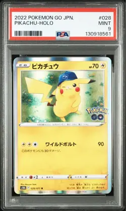 Pikachu Pokemon Go PSA9 Card 028071 Rare Collectible - Image 1