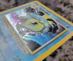 Pokemon TCG Base Set Gyarados Holo Card 6/102 Rare MP - Image 4
