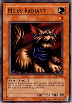 Yu-Gi-Oh TCG Milus Radiant SDJ-014 Unlimited Regular Common Card NM - Image 1