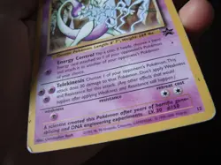 Pokemon Card Mewtwo Promo 12 - Moderately Played - Image 2