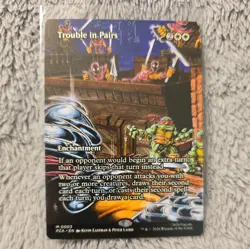 Trouble in Pairs (Borderless) 0003 - PZA Teenage Mutant Ninja Turtles - MTG NM/M - Image 1
