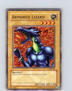 Yu-Gi-Oh TCG Armored Lizard SDJ-009 Unlimited Regular Common Card MP-LP - Image 1