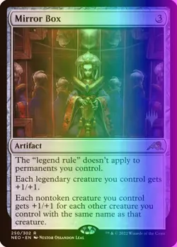 MTG Mirror Box (250p/155) Kamigawa Neon Dynasty Promos LP FOIL - Image 1