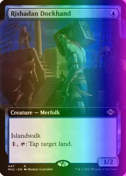 MTG Magic the Gathering Rishadan Dockhand (447/767) Modern Horizons 2 LP FOIL - Image 1