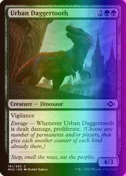 MTG Magic the Gathering Urban Daggertooth (181/767) Modern Horizons 2 LP FOIL - Image 1