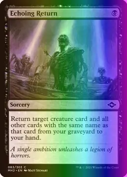MTG Magic the Gathering Echoing Return (83/767) Modern Horizons 2 LP FOIL - Image 1