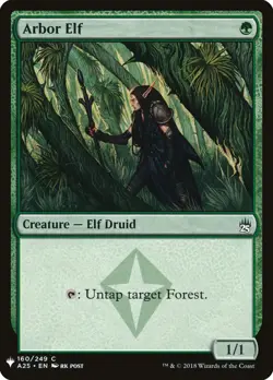 MTG Magic the Gathering Arbor Elf (A25-160/1703) Mystery Booster LP - Image 1