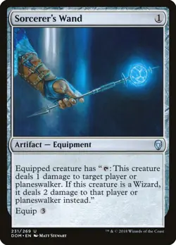 MTG Magic the Gathering Sorcerer's Wand (231/296) Dominaria LP - Image 1