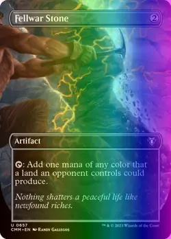 MTG Magic the Gathering Fellwar Stone (657/1455) Commander Masters LP FOIL - Image 1