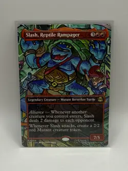 Slash Reptile Rampager - Showcase - Teenage Mutant Ninja Turtles - MtG - NM - Image 1