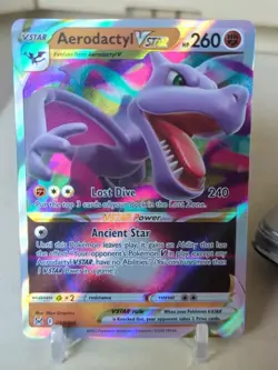 Holo Aerodactyl VSTAR 093/196 Ultra Rare Lost Origin Pokemon TCG - Image 1