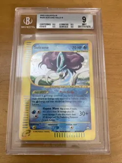 2003 Pokemon Aquapolis Suicune Holo #H25 BGS 9 - Image 1