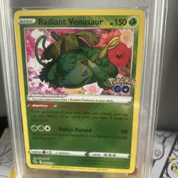 2022 Pokemon Go #004/078 Radiant Venusaur MGC 10 - Image 2