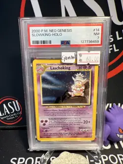 Pokemon TCG Slowking 14/111 Neo Genesis PSA 7 Near Mint NM German - Image 3