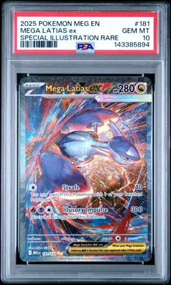 2025 POKEMON MEGA EVOLUTION SPECIAL ILLUSTRATION RARE MEGA LATIAS EX PSA 10 - Image 1