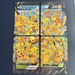 Pokemon Pikachu V-Union Complete Set Near Mint SWSH139 SWSH140 SWSH141 SWSH142 - Image 1
