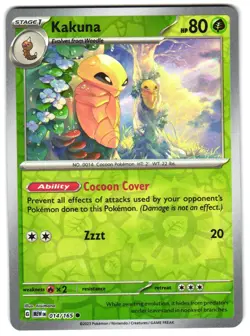 Kakuna 014/165 Reverse Holo SV: Scarlet & Violet 151 English Pokemon NM - Image 1