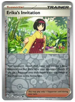 Erika's Invitation 160/165 Reverse Holo Scarlet & Violet 151 English Pokemon NM - Image 1