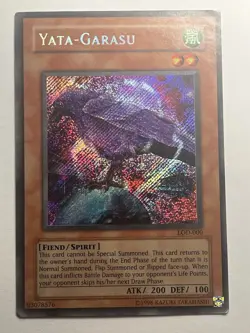 Yu-Gi-Oh! TCG Konami Yata-Garasu LOD-000 Legacy of Darkness Secret Rare Holo - Image 1