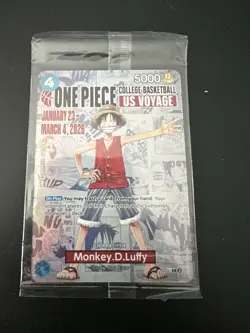 Rutgers Scarlet Knights One Piece Monkey D Luffy Card Sealed - Image 1
