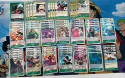 One Piece TCG OP14 Dracule Mihawk Green Deck w/ 10 Dons!! - Sleeved - Image 3