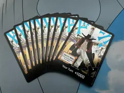 One Piece TCG OP14 Dracule Mihawk Green Deck w/ 10 Dons!! - Sleeved - Image 4