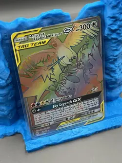 Moltres Zapdos Articuno GX 69/68 Rainbow Legendary Birds Pokemon Card Holo - Image 2
