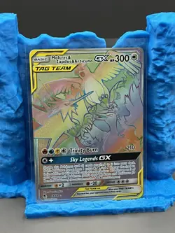 Moltres Zapdos Articuno GX 69/68 Rainbow Legendary Birds Pokemon Card Holo - Image 3