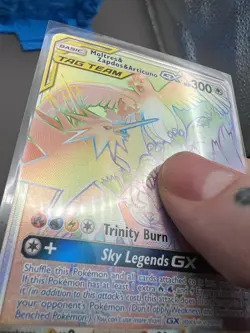 Moltres Zapdos Articuno GX 69/68 Rainbow Legendary Birds Pokemon Card Holo - Image 4