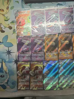 Pokemon 25 Card Ex Full Art Lot Bulk Transect Ex Bouffalant Ex Glimmora Ex #2 - Image 2