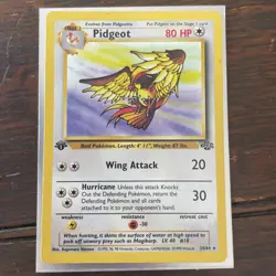 Pidgeot 24/64 1st Edition Jungle Unlimited Rare Non Holo Pokemon Card WOTC - HP - Image 1