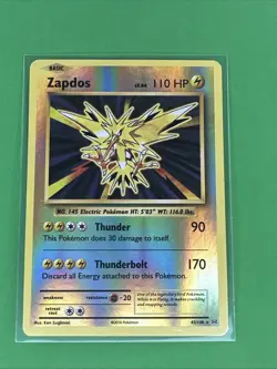 Pokemon TCG Zapdos Evolutions Reverse Holo Card 42/108 - Image 1
