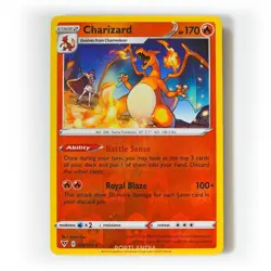 Pokemon - Charizard Reverse Holo - 025/185 - SWSH Vivid Voltage - Rare Card - Image 1